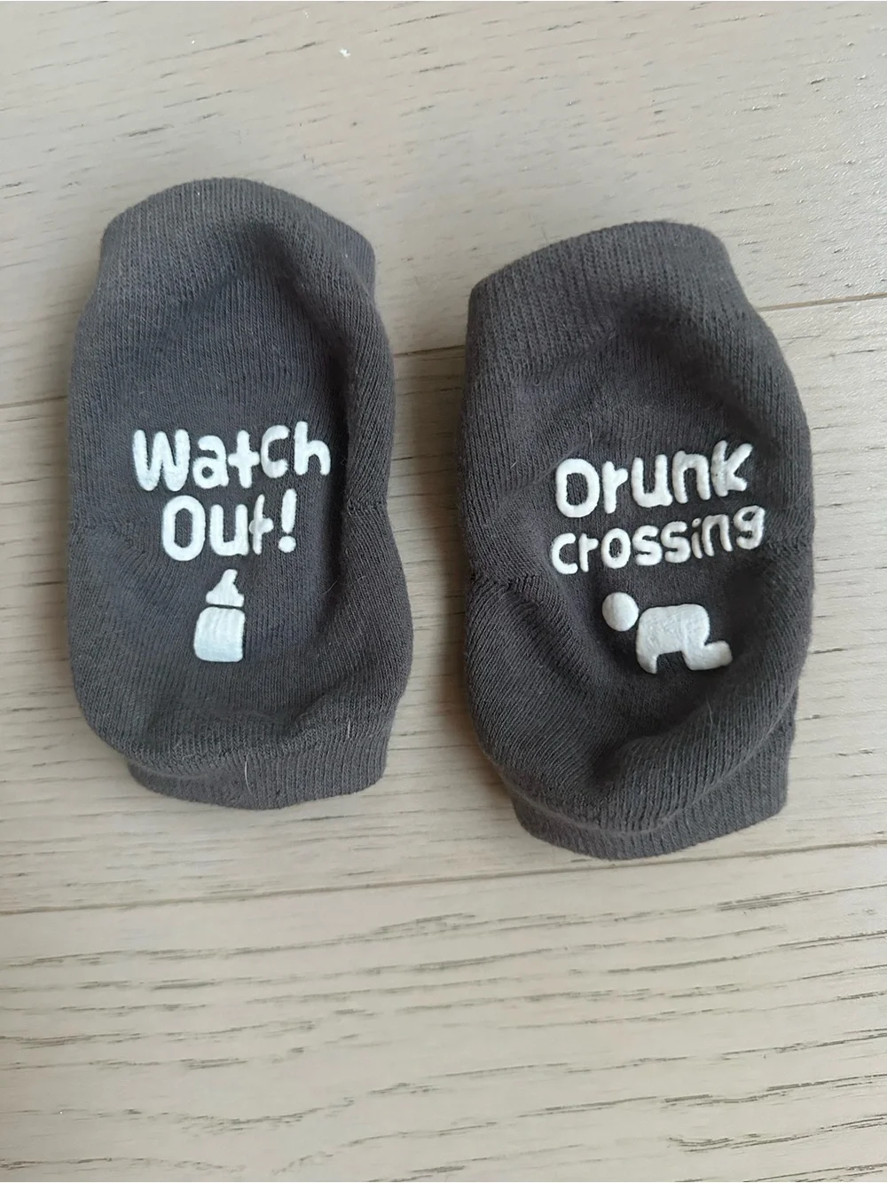 Baby Non-Slip Ankle Socks Trio - Orange, Gray, Charcoal